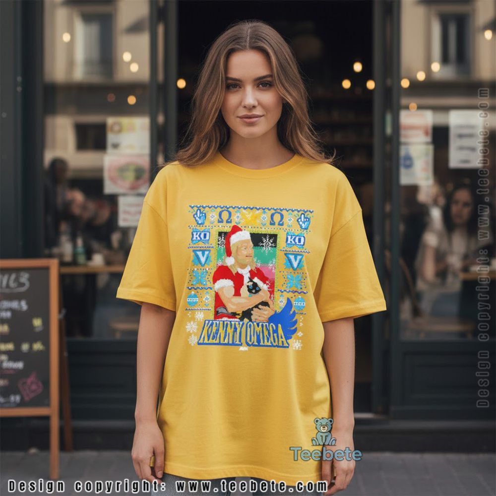 The Cleaner Kenny Omega Santa Cat Christmas Shirt