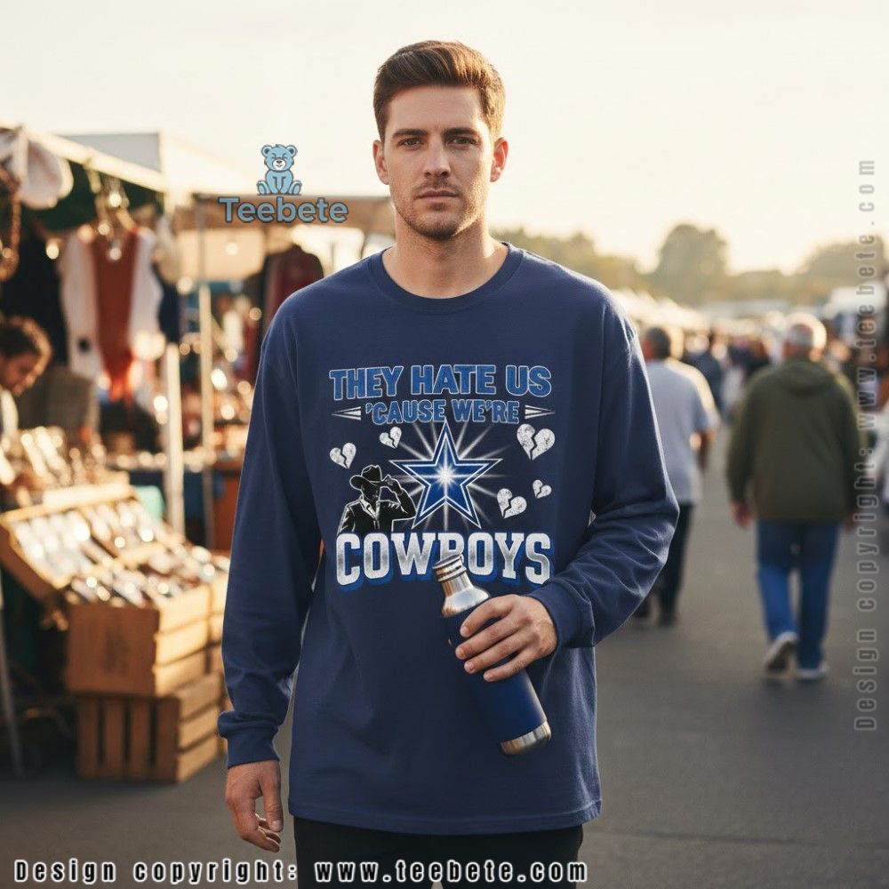 They Hate Us Cause We Are Cowboys Broken Heart Long Sleeve They Hate Us Cause We Are Cowboys Broken Heart Long Sleeve