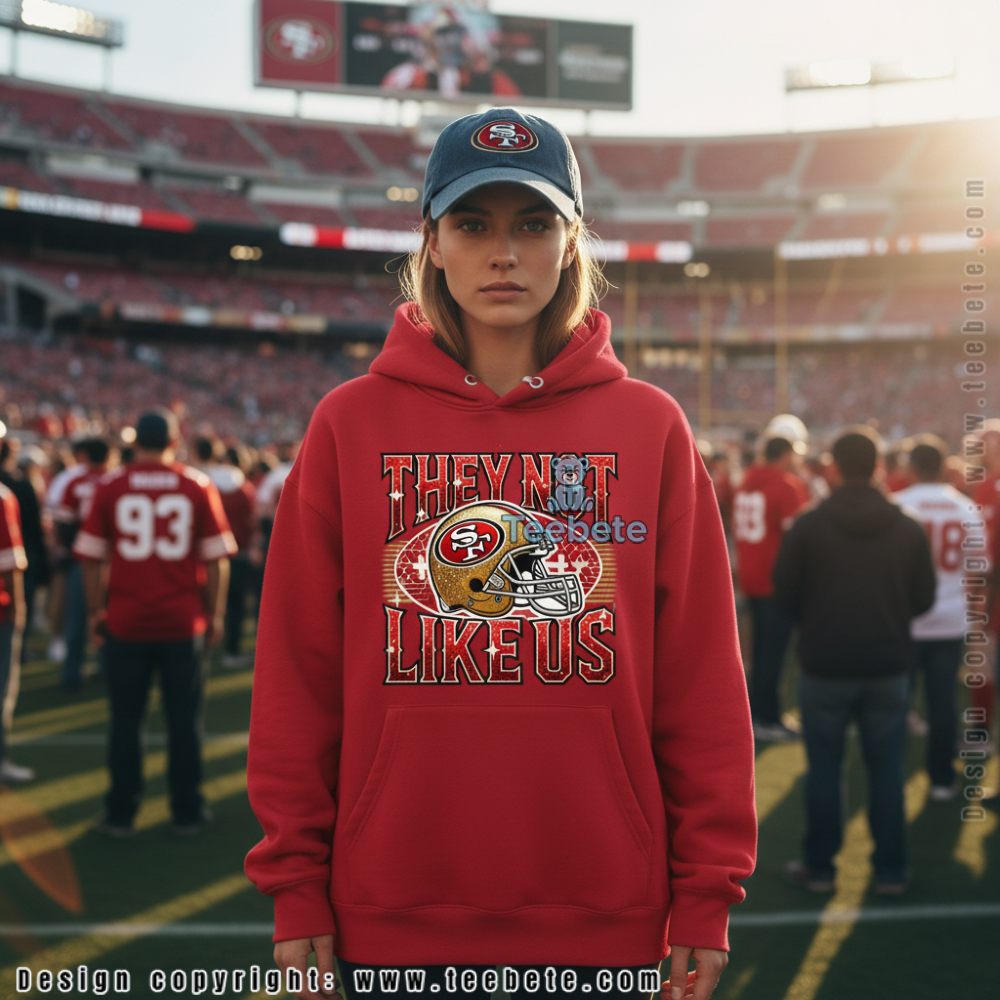 They Not Like Us 49Ers Helmet Hoodie They Not Like Us 49Ers Helmet Hoodie