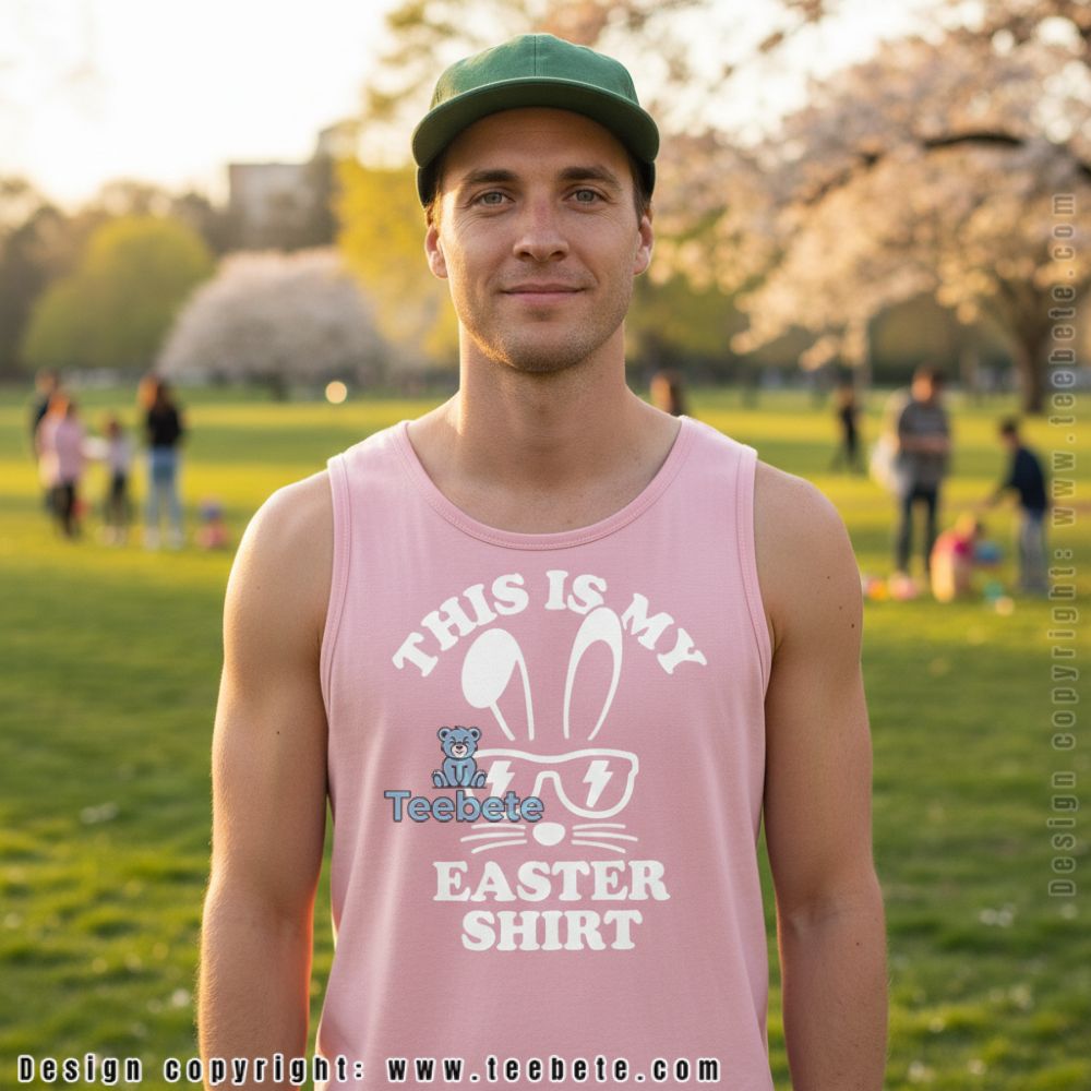 This Is My Easter Tanktop Cool Bunny This Is My Easter Tanktop Cool Bunny