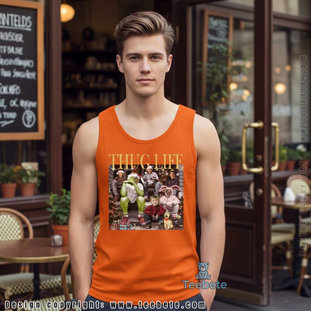 Thug Life Grinch Christmas Tanktop Funny Christmas Movie Parody Thug Life Grinch Christmas Tanktop Funny Christmas Movie Parody