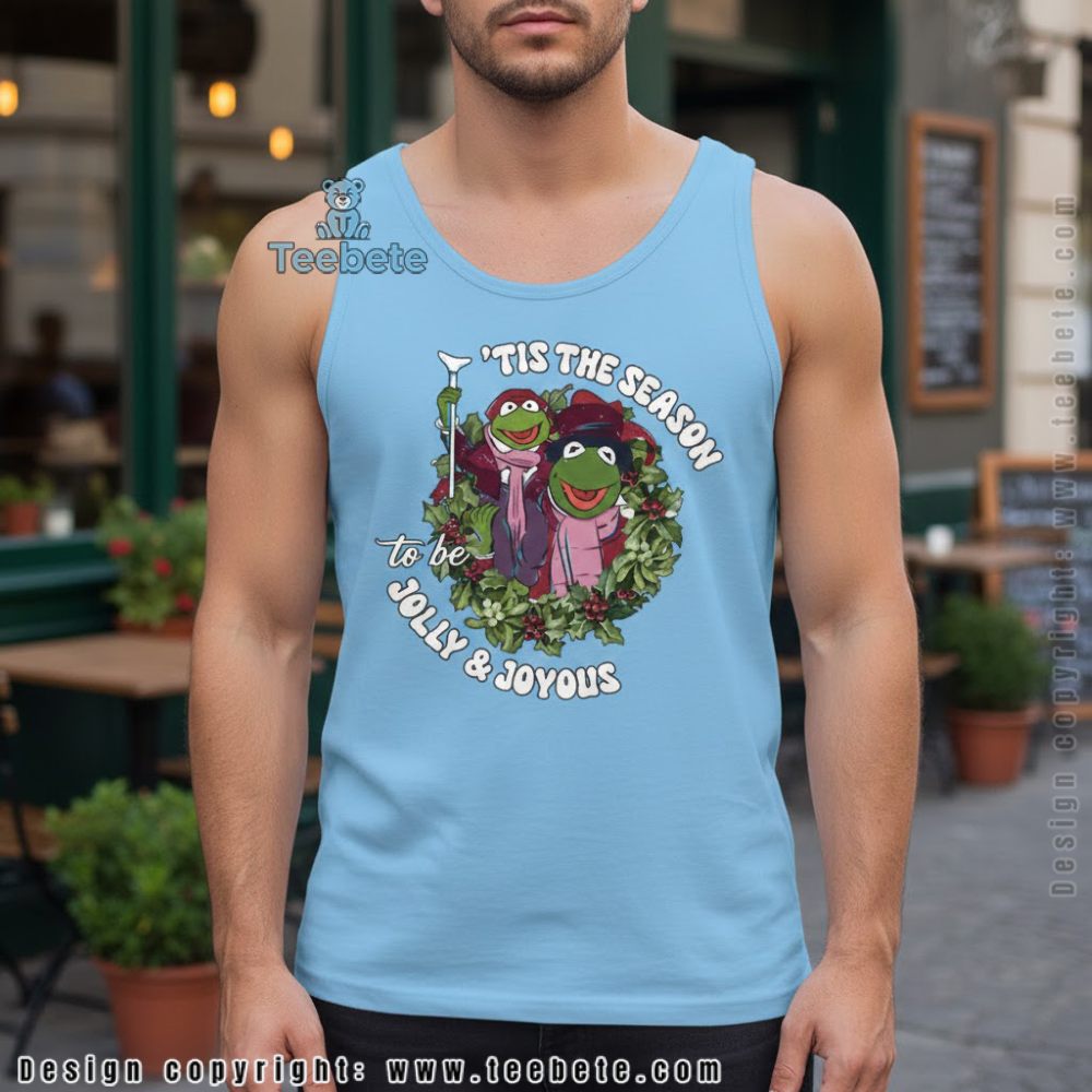 Tis The Season To Be Jolly Tanktop Kermit The Frog Christmas Design Tis The Season To Be Jolly Tanktop Kermit The Frog Christmas Design