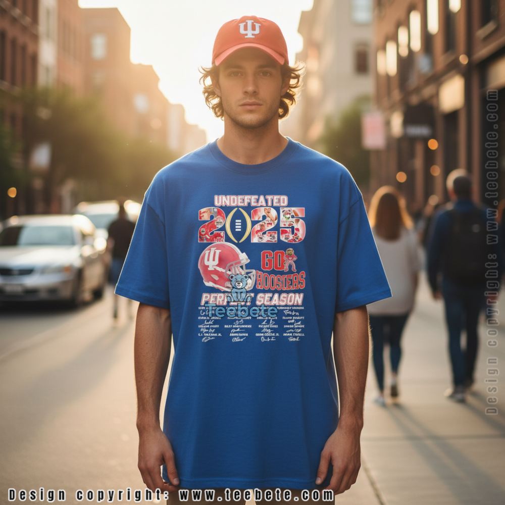Underrated Go Hoosiers Perfect Season Signature 2025 Shirt Men Women