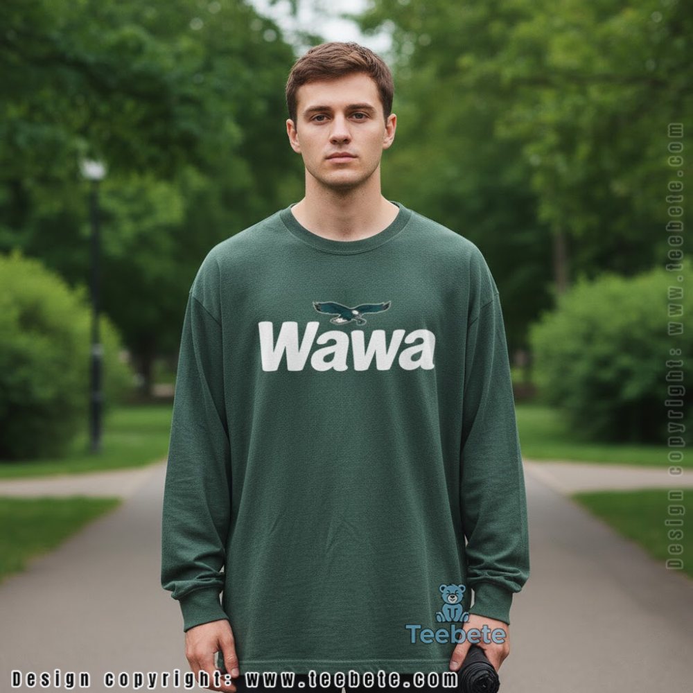 Wawa Eagles Sweatshirt Philadelphia Logo Mashup Long Sleeve Wawa Eagles Sweatshirt Philadelphia Logo Mashup Long Sleeve