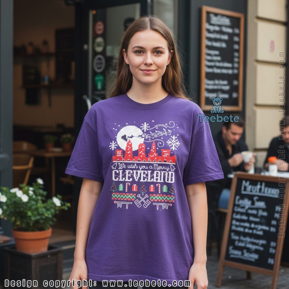 We Wish You A Merry Cleveland Christmas Shirt