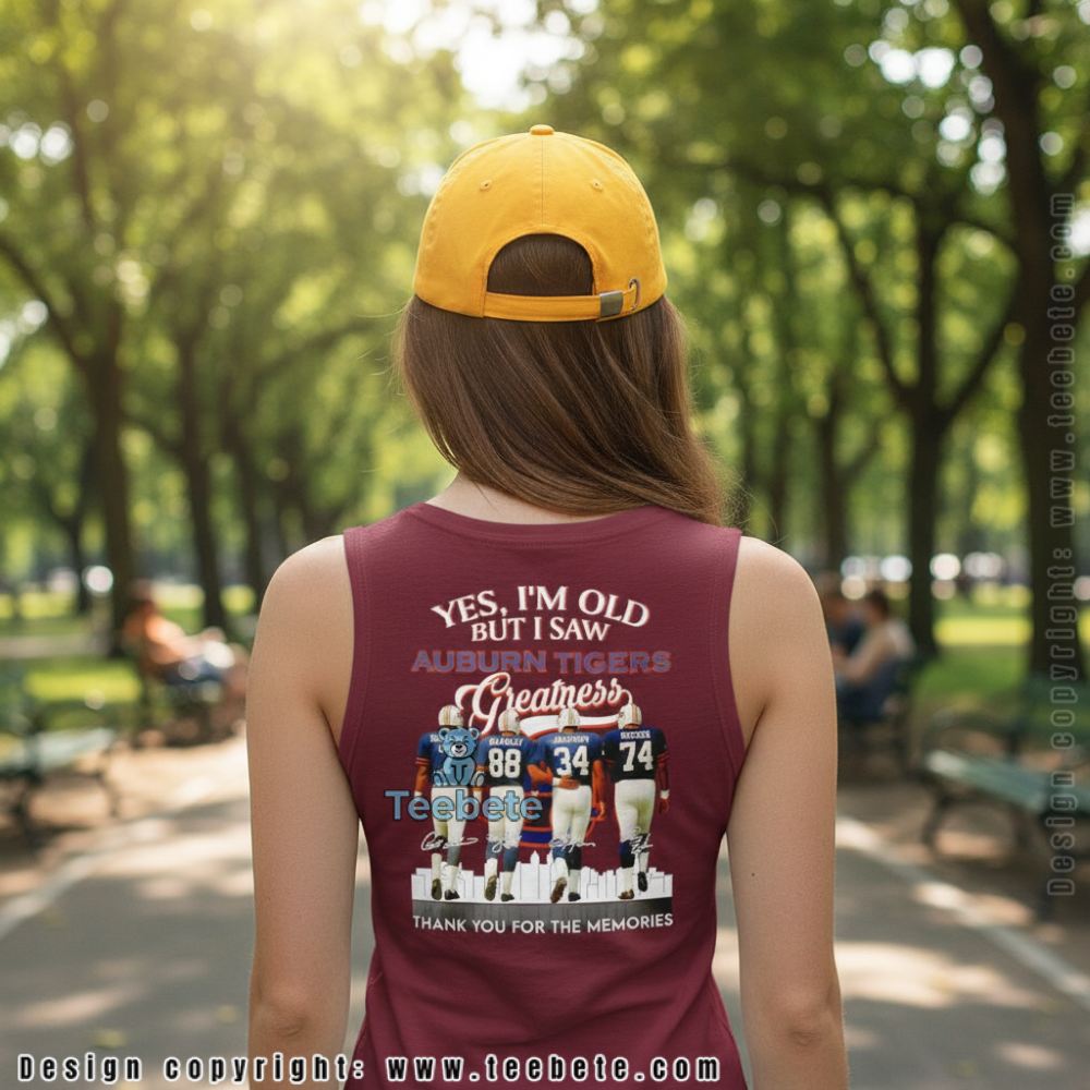 Yes Im Old But I Saw Auburn Tigers Greatness Memories Signatures Tanktop For Fan Yes Im Old But I Saw Auburn Tigers Greatness Memories Signatures Tanktop For Fan