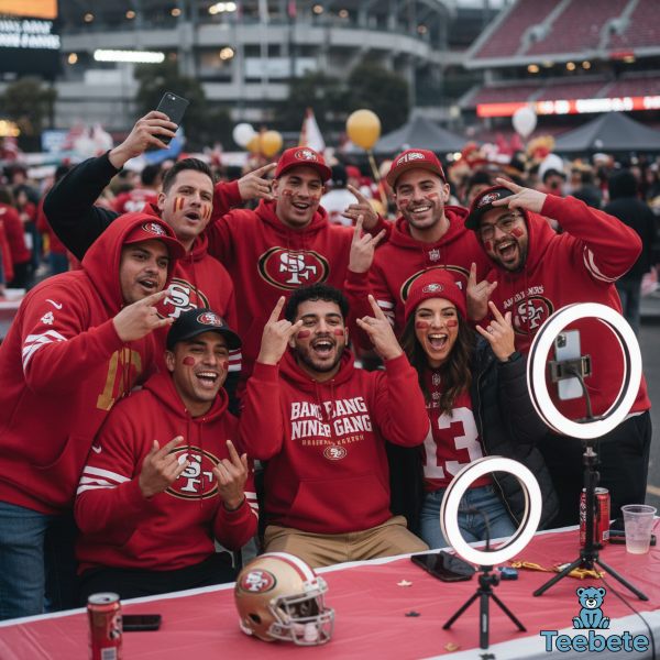 49ers Fans Creating Social Media Content Game Day