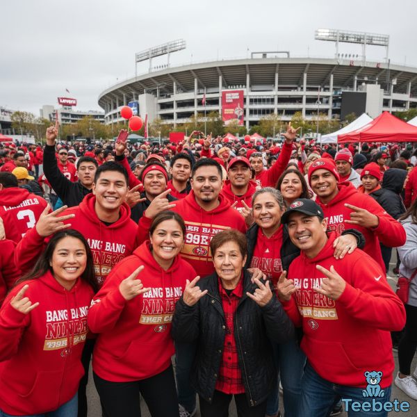 Diverse 49ers Fans United Bang Bang Niner Gang