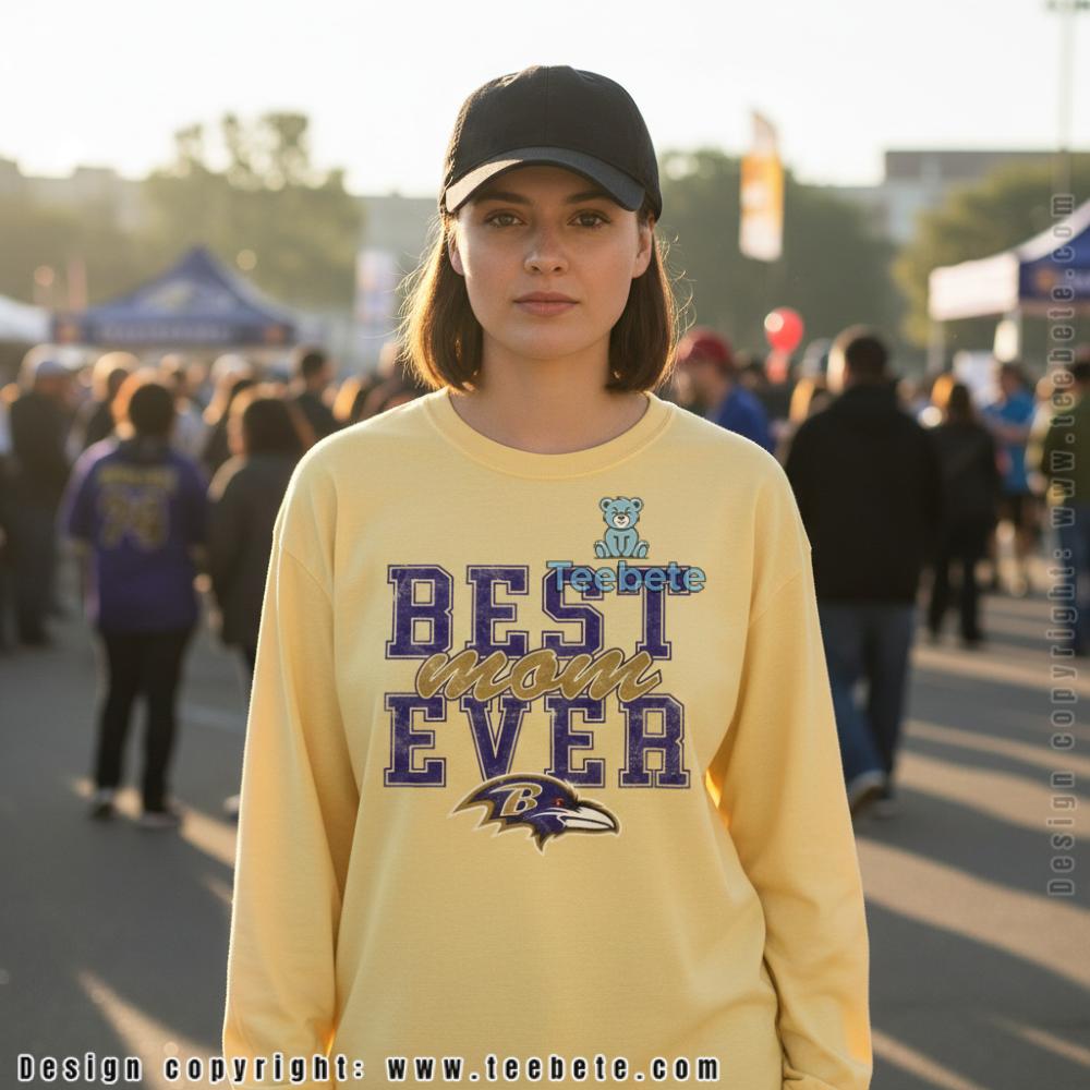 Baltimore Ravens Best Mom Ever Game Day Long Sleeve Baltimore Ravens Best Mom Ever Game Day Long Sleeve