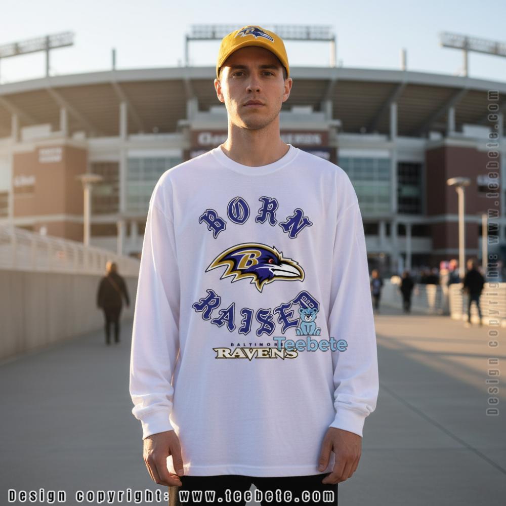 Baltimore Ravens Born And Raised Long Sleeve Men Women Baltimore Ravens Born And Raised Long Sleeve Men Women