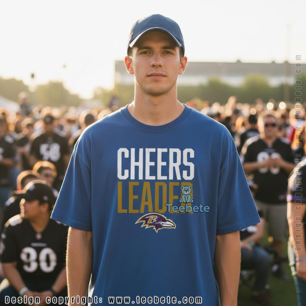 Baltimore Ravens Cheers Leader Purple Gold Shirt