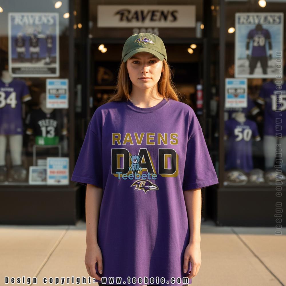 Baltimore Ravens Dad Football Fan Shirt