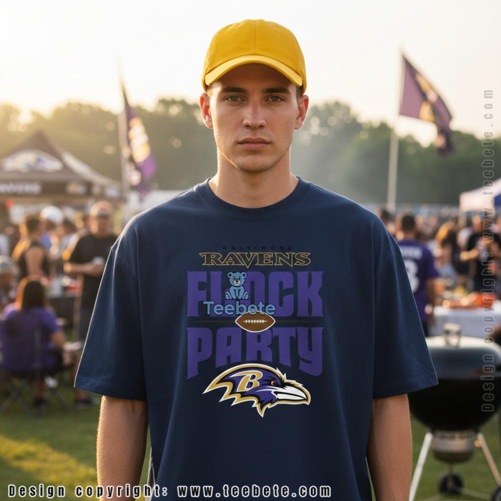 Baltimore Ravens Flock Party Football Fan Shirt