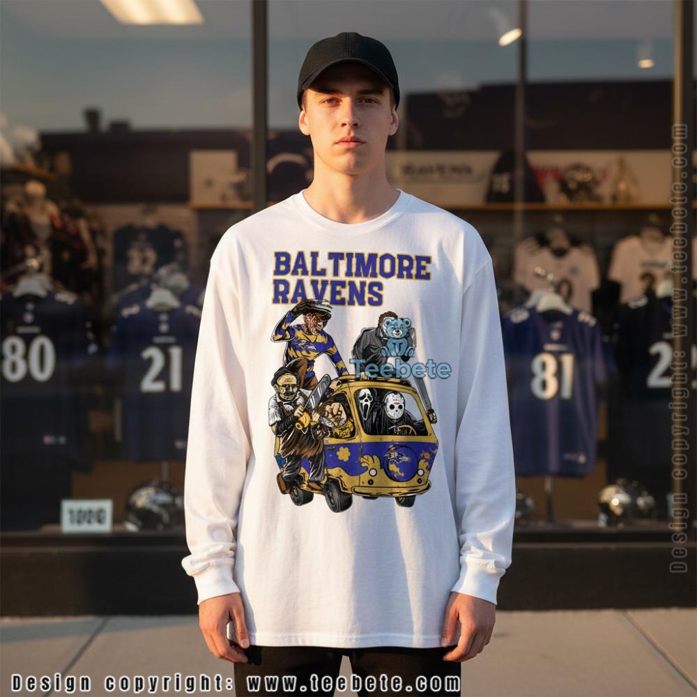 Baltimore Ravens Halloween Horror Squad Game Day Long Sleeve Baltimore Ravens Halloween Horror Squad Game Day Long Sleeve