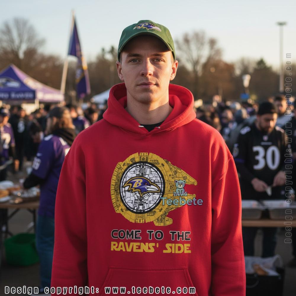 Baltimore Ravens Millennium Falcon Come To The Side Hoodie Baltimore Ravens Millennium Falcon Come To The Side Hoodie