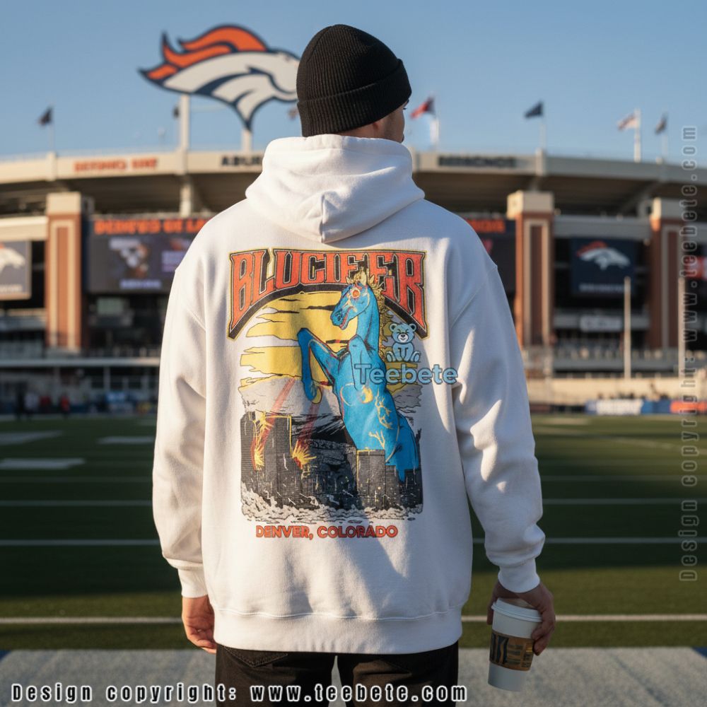 Blucifer Denver Airport Hoodie Blue Mustang Laser Eyes Blucifer Denver Airport Hoodie Blue Mustang Laser Eyes