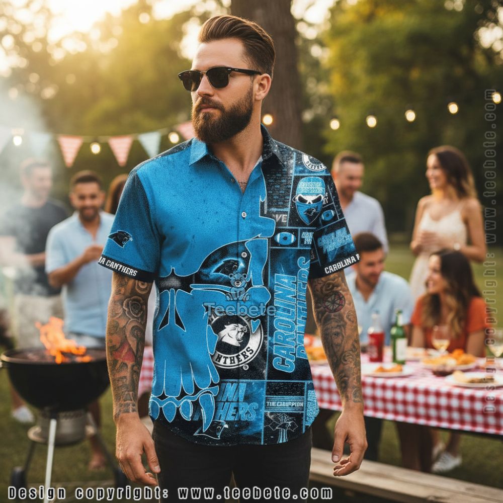Carolina Panthers Team Spirit Vacation Beach Shirt Carolina Panthers Team Spirit Vacation Beach Shirt