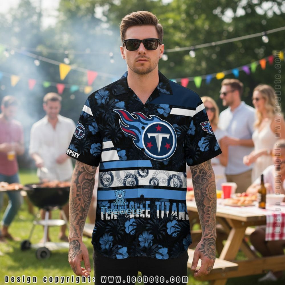 Funny Tennessee Titans Mickey Mouse Beach Aloha Shirt Funny Tennessee Titans Mickey Mouse Beach Aloha Shirt