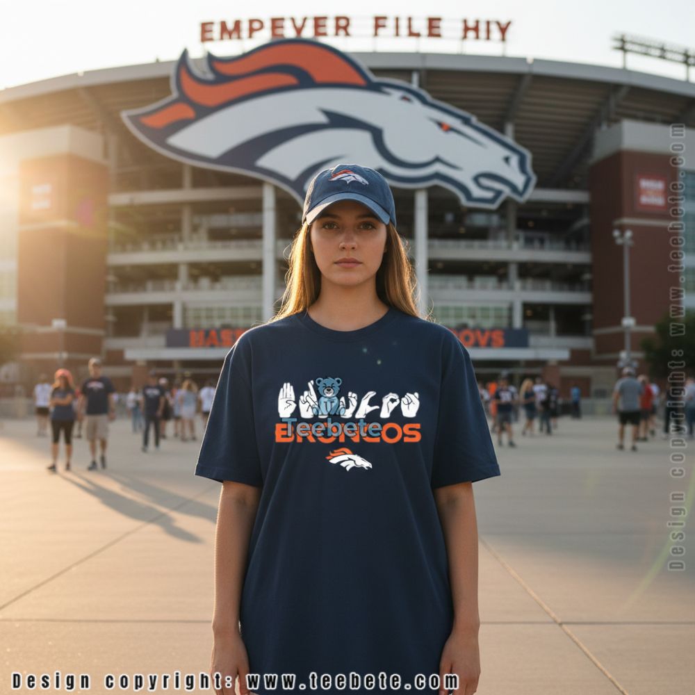 Denver Broncos Asl Sign Language Shirt