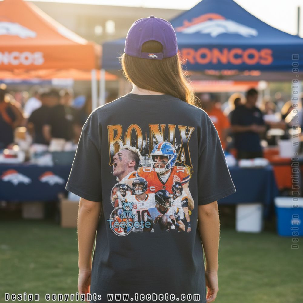 Denver Broncos Bo Nix Retro 90S Style Shirt