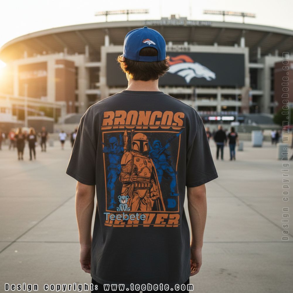 Denver Broncos Boba Fett Mandalorian Bounty Hunter Shirt