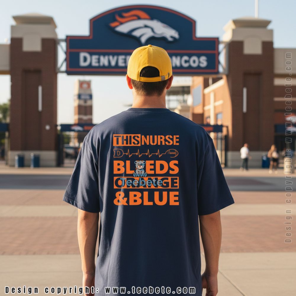 Denver Broncos Orange And Blue Through And Through Shirt