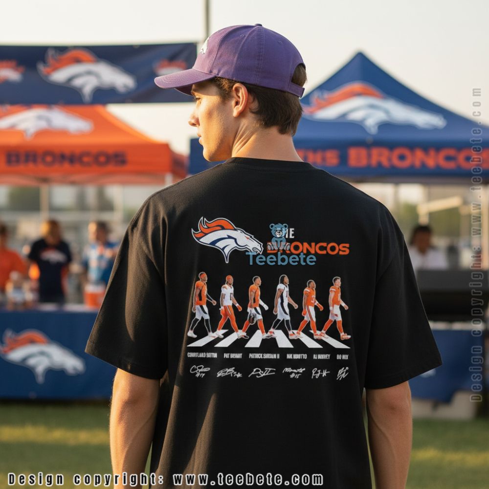 Denver Broncos Registered Nurse Strong Rosie The Riveter Heart Shirt