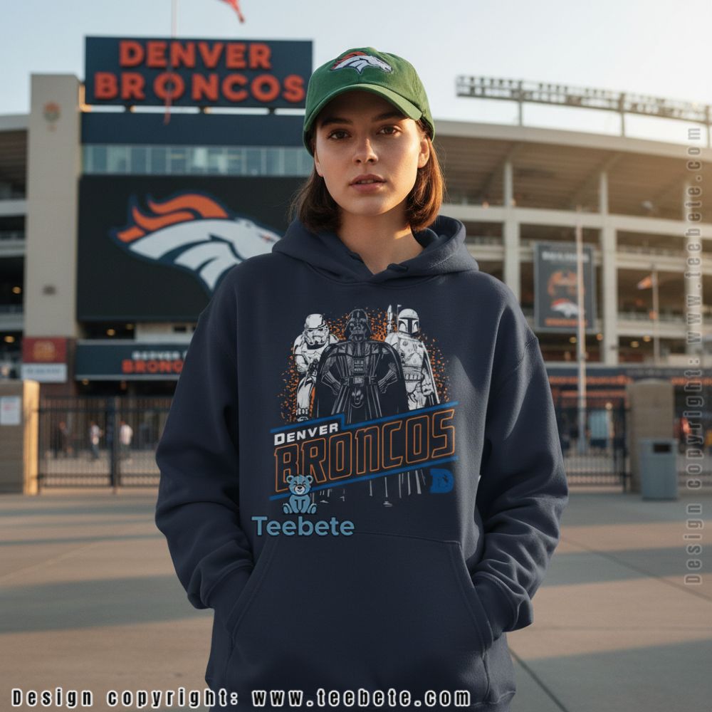 Denver Broncos Star Wars Mashup Darth Vader Stormtrooper Hoodie Denver Broncos Star Wars Mashup Darth Vader Stormtrooper Hoodie