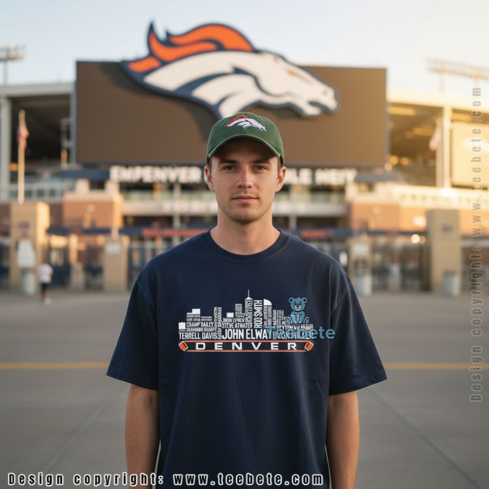 Denver Football Legends Skyline Names Shirt