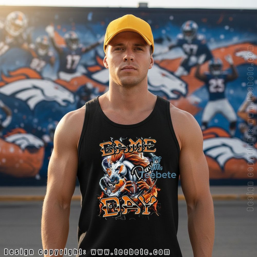 Denver Game Day Fierce Horse Tanktop For Teen Denver Game Day Fierce Horse Tanktop For Teen
