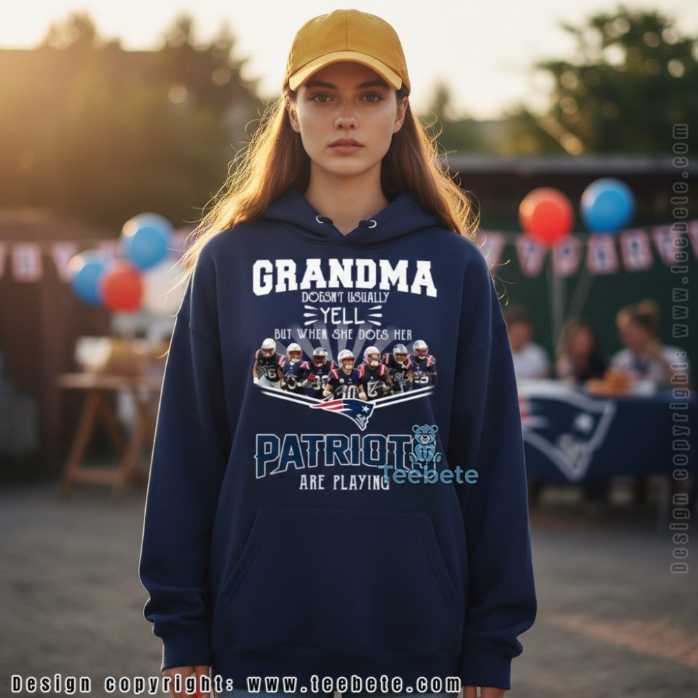 Funny New England Patriots Grandma Gameday Football Fan Hoodie Funny New England Patriots Grandma Gameday Football Fan Hoodie