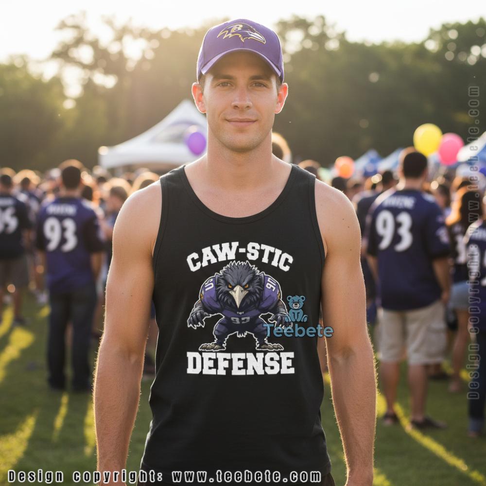 Funny Ravens Pun Caw-stic Defense Vintage Tanktop Funny Ravens Pun Caw-stic Defense Vintage Tanktop