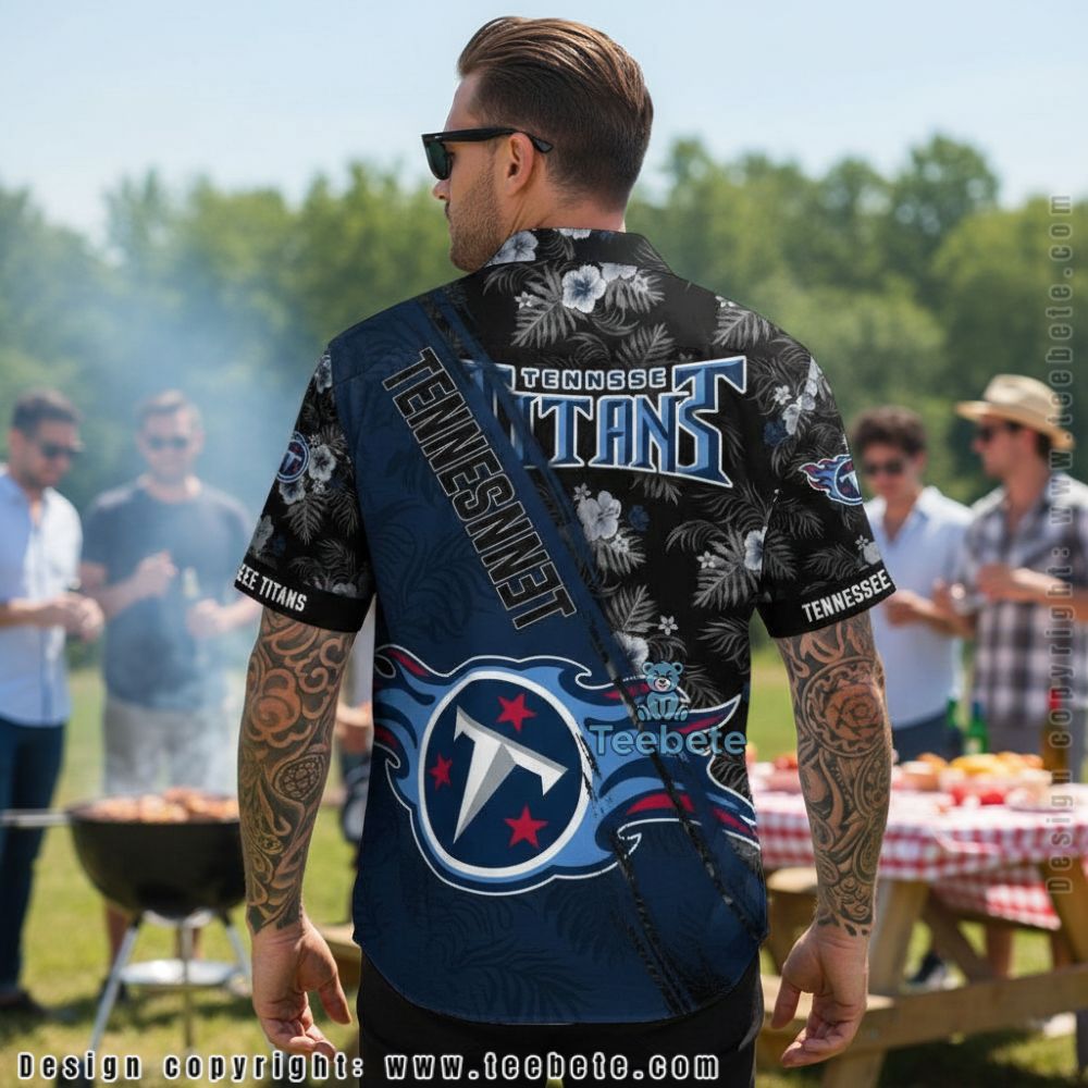 Funny Tennessee Titans Mickey Mouse Beach Aloha Shirt Version 2 Funny Tennessee Titans Mickey Mouse Beach Aloha Shirt Version 2