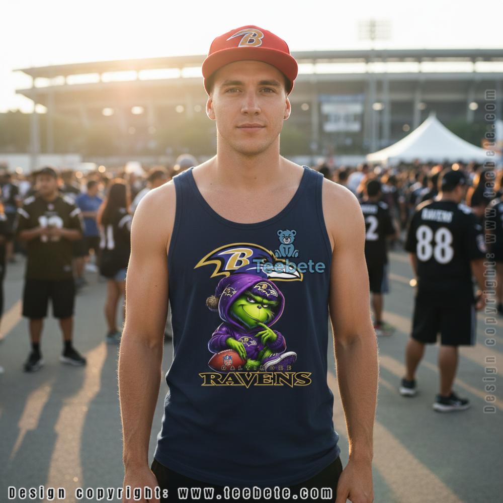 Grinch Baltimore Ravens Football Lover Tanktop Grinch Baltimore Ravens Football Lover Tanktop