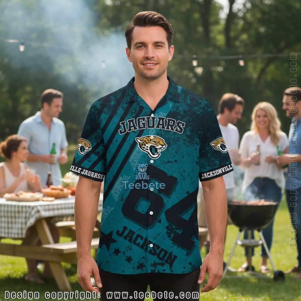 Jacksonville Jaguars Custom Name And Number Hawaiian Shirt