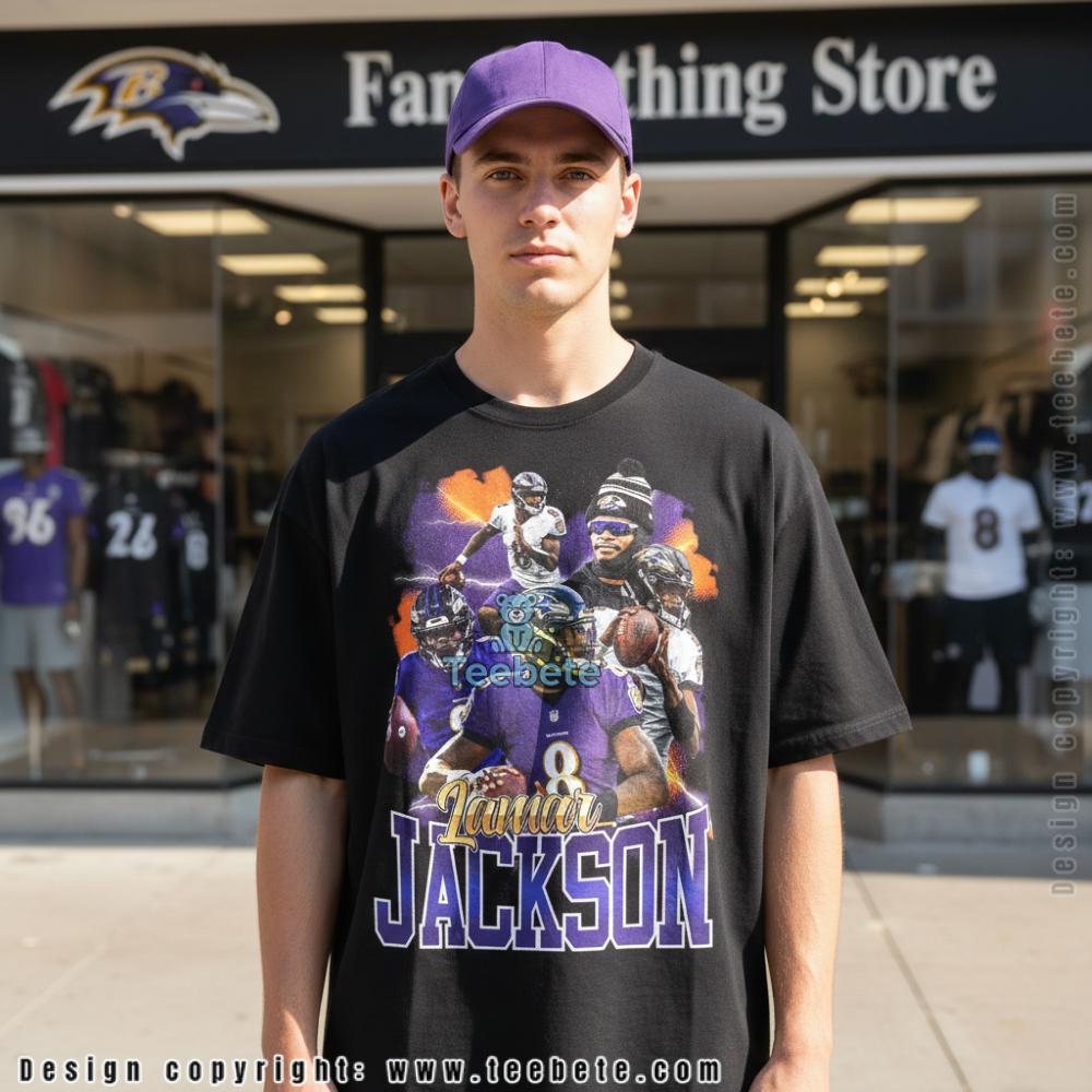 Lamar Jackson Baltimore Ravens Football Player Shirt