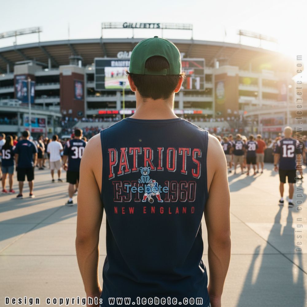 New England Patriots Established 1960 Vintage Graphic Tanktop New England Patriots Established 1960 Vintage Graphic Tanktop
