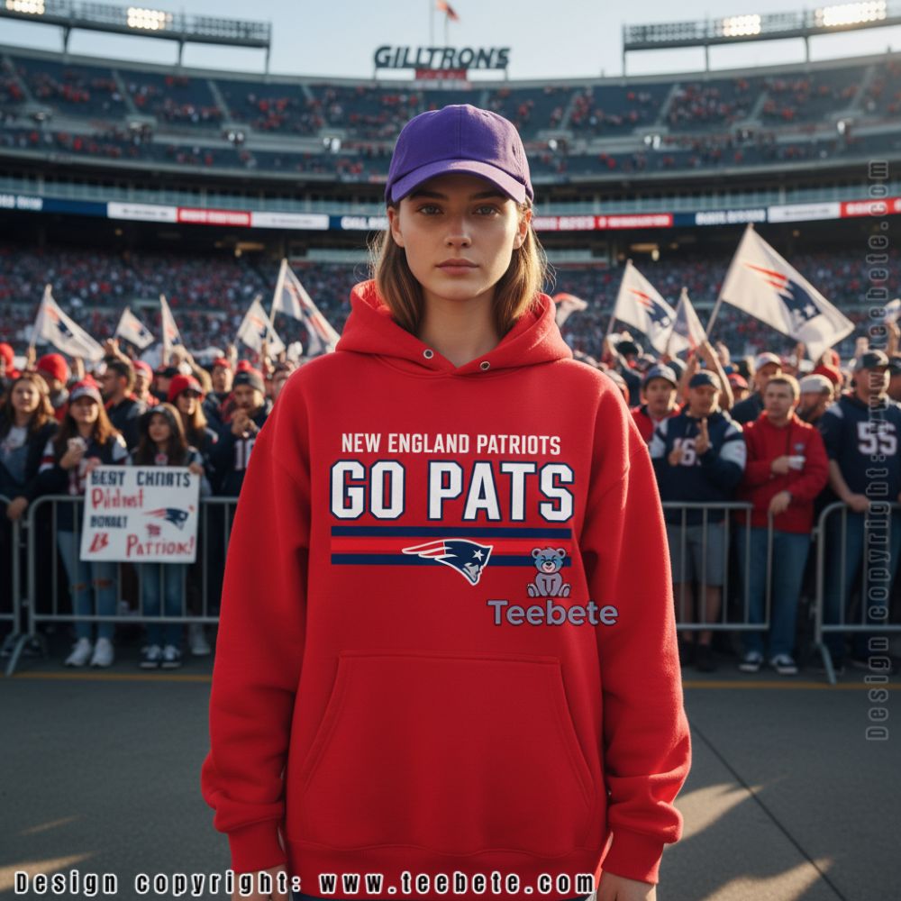 New England Patriots Go Pats Team Slogan Hoodie New England Patriots Go Pats Team Slogan Hoodie