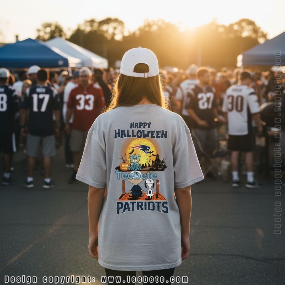 New England Patriots Happy Halloween Snoopy Charlie Brown Shirt