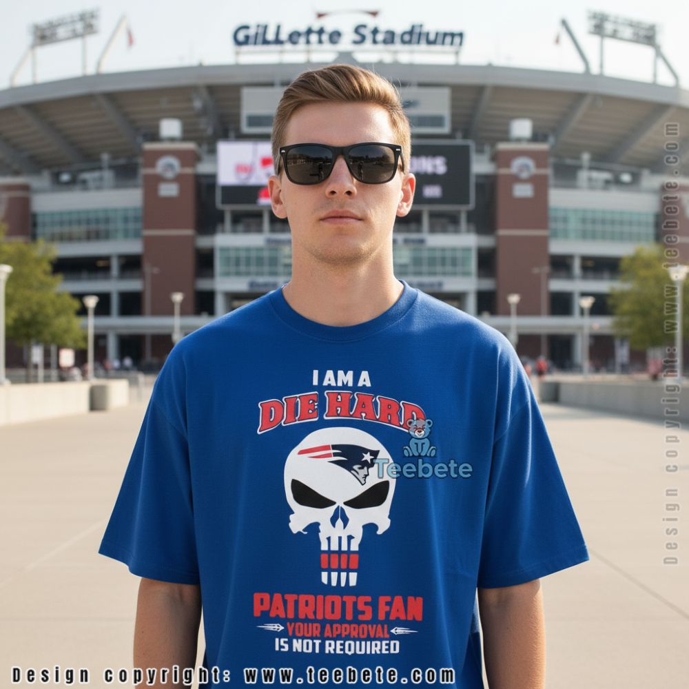 New England Patriots Punisher Skull Logo Die Hard Fan Shirt
