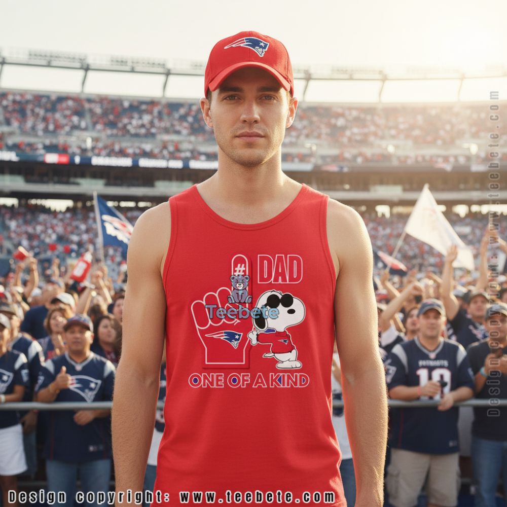 New England Patriots Snoopy One Of A Kind Fathers Day Tanktop New England Patriots Snoopy One Of A Kind Fathers Day Tanktop