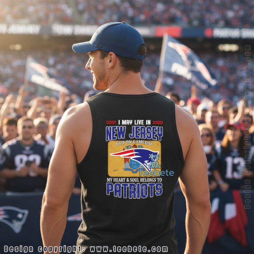 New Jersey Resident New England Patriots Football Fan Gameday Tanktop New Jersey Resident New England Patriots Football Fan Gameday Tanktop