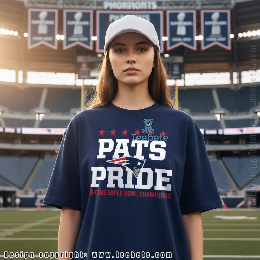 Patriots Pats Pride 6 Time Super Bowl Champions Stars Shirt