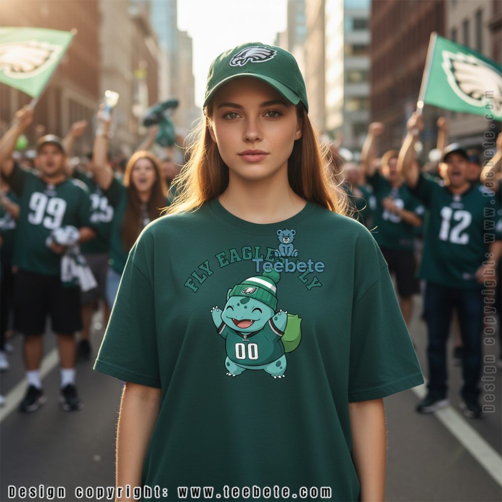 Philadelphia Eagles Bulbasaur Fly Eagles Fly Pokemon Shirt