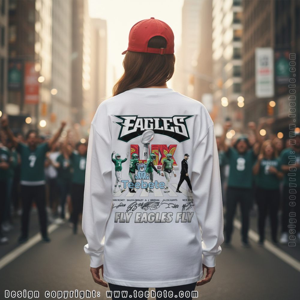 Philadelphia Eagles Fly Eagles Fly Super Bowl Lix Champions Long Sleeve Philadelphia Eagles Fly Eagles Fly Super Bowl Lix Champions Long Sleeve