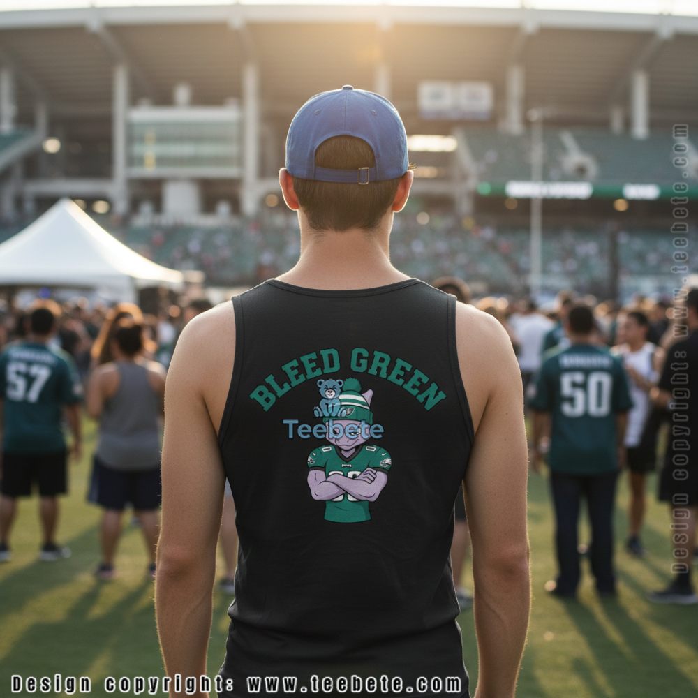 Philadelphia Eagles Mewtwo Bleed Green Pokemon Fan Tanktop Philadelphia Eagles Mewtwo Bleed Green Pokemon Fan Tanktop
