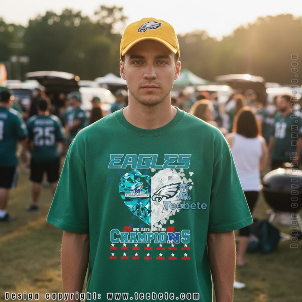 Philadelphia Eagles Nfc East Division Champions Diamond Heart Shirt