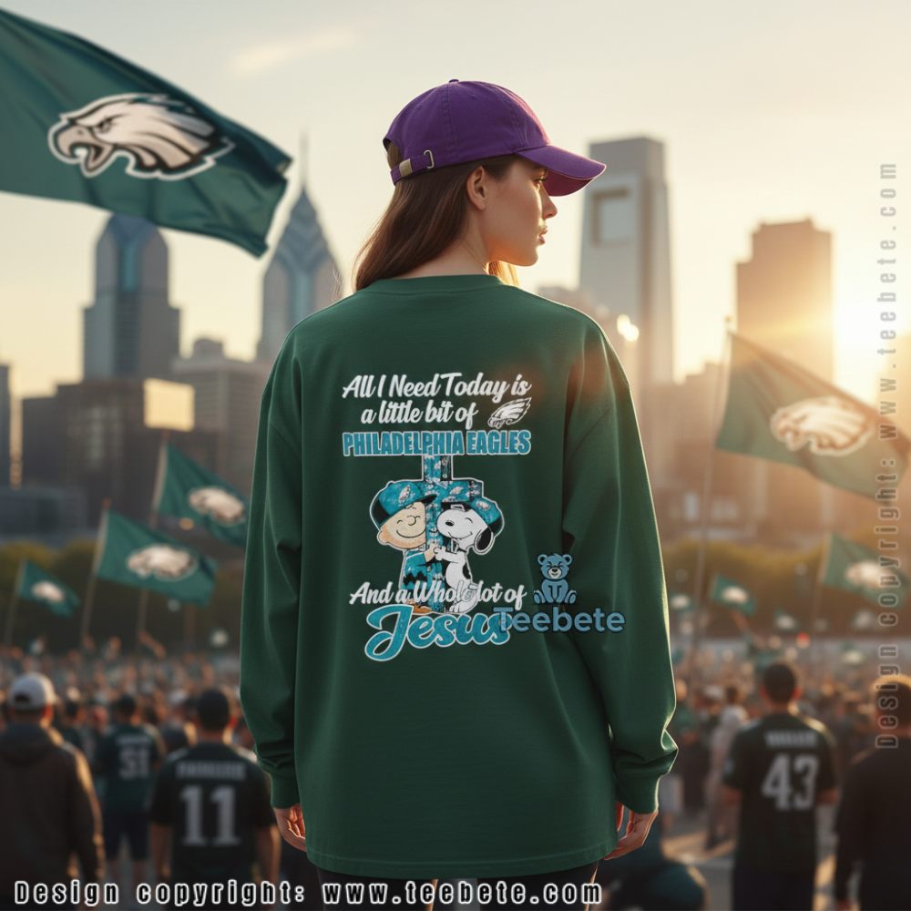 Philadelphia Eagles Snoopy Charlie Brown Whole Lot Of Jesus Long Sleeve Philadelphia Eagles Snoopy Charlie Brown Whole Lot Of Jesus Long Sleeve
