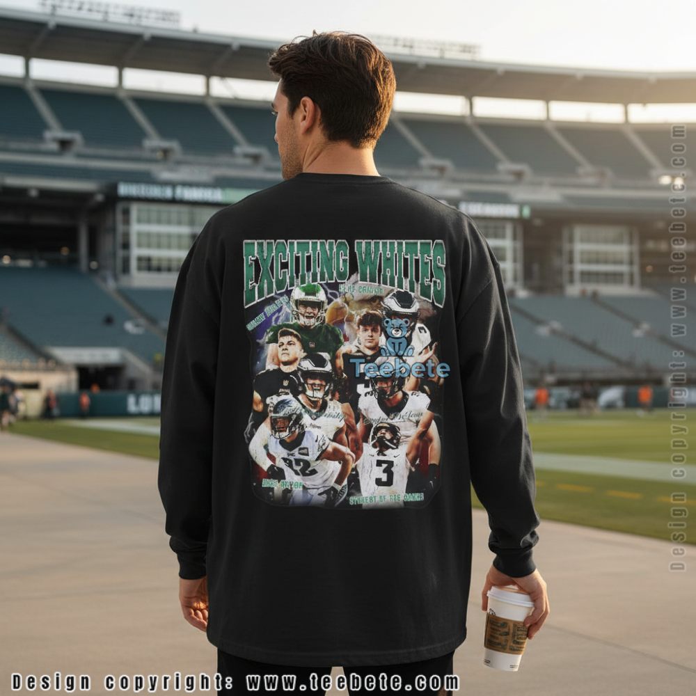 Philadelphia Football Exciting Whites Retro Long Sleeve Philadelphia Football Exciting Whites Retro Long Sleeve