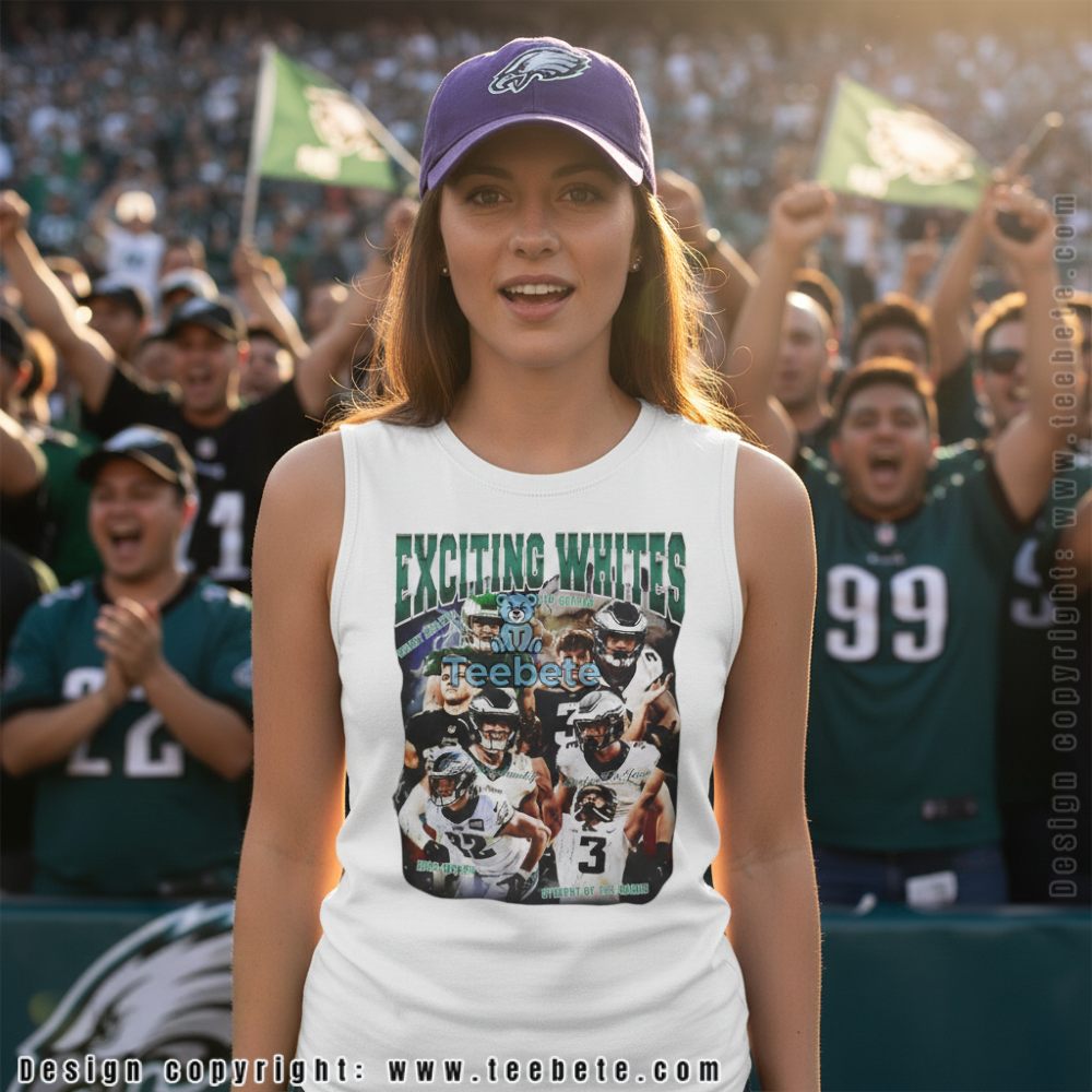 Philadelphia Football Exciting Whites Retro Tanktop Philadelphia Football Exciting Whites Retro Tanktop